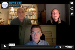 Screenshot of David Bell &Utopia online lecture