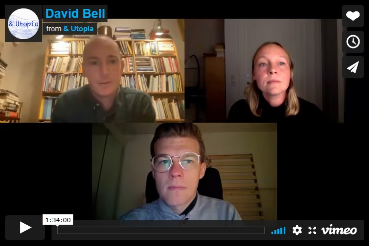Screenshot of David Bell &Utopia online lecture