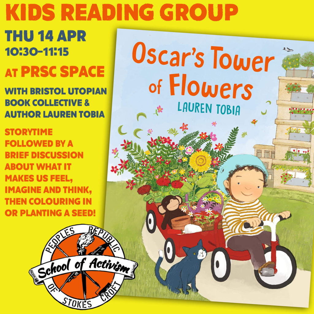 Posters for past events: Oscar's Tower of Flowers by Lauren Tobia