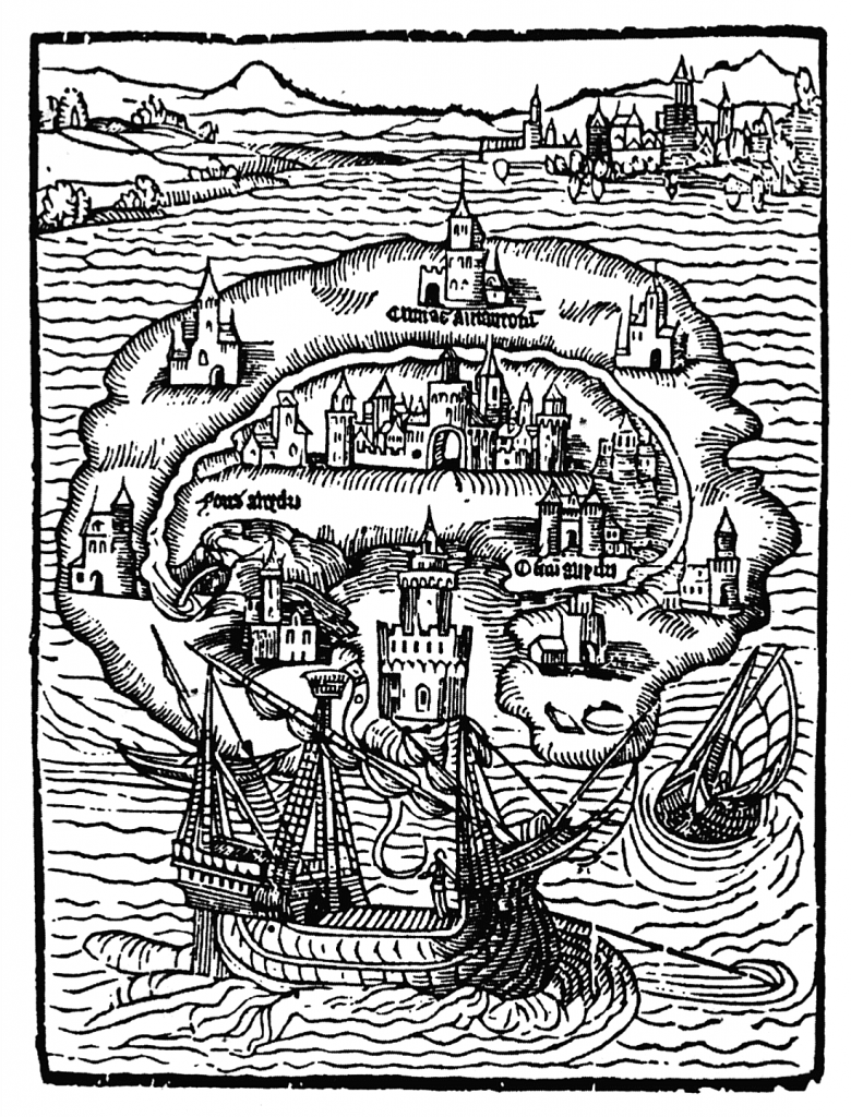 Frontispiece to Thomas More's Utopia