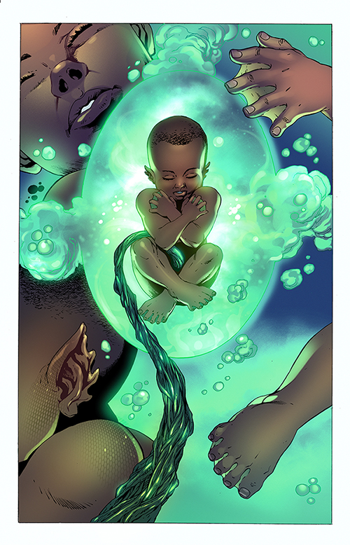 Artwork from The Book of Drexciya by Abdul Qadim Haqq