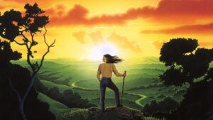 Detail from The Fifth Sacred Thing cover art